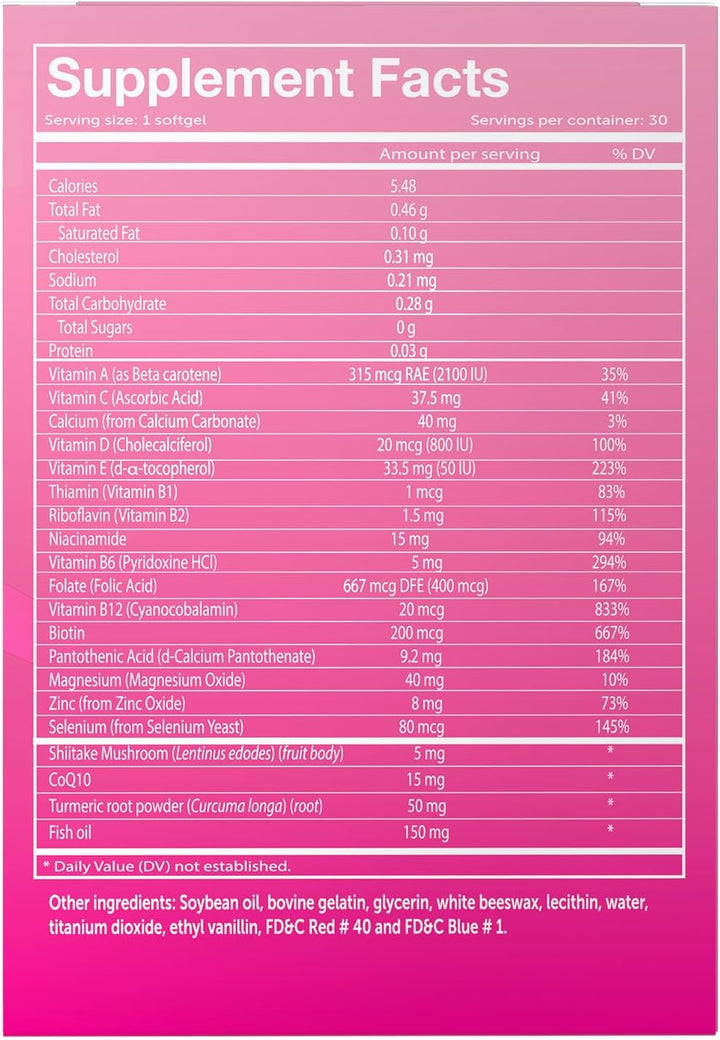 Vivioptal para hombres, 30 cápsulas blandas + Vivioptal Mujeres, 30...