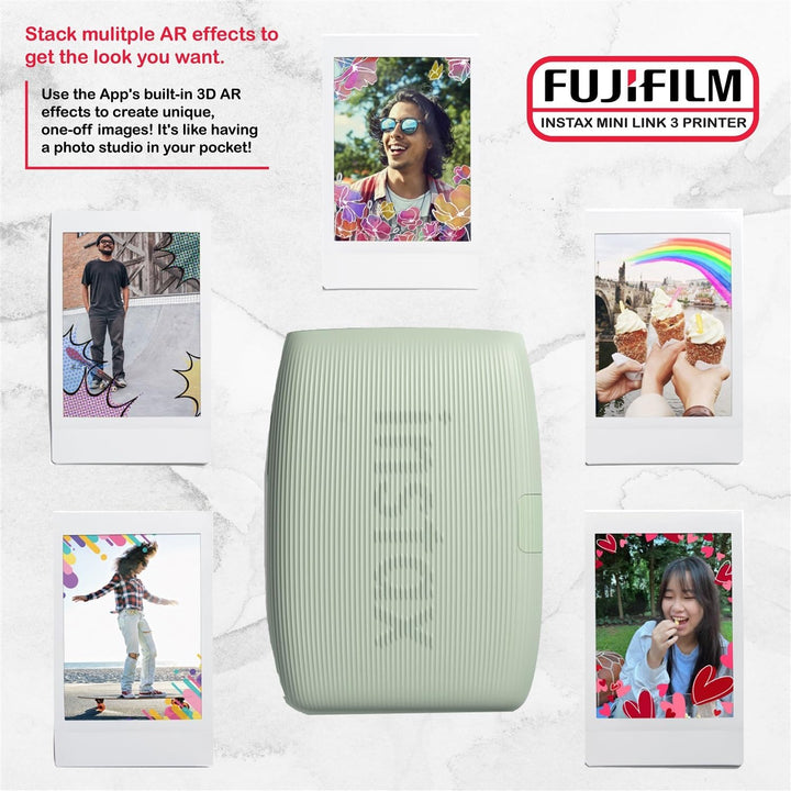 Fujifilm Instax Mini Link 3 - Paquete de impresora Instax Mini Film...