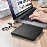 ROOFULL Unidad externa de CD y DVD para portátil y Mac con funda, U...