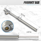 MEANLIN MEASURE Medidor de presión de neumáticos tipo doble recto, manómetro de aire de doble cabeza, 10 piezas, rango de presión de 10 a 150 psi(adecuado para camiones, etc.