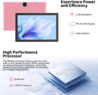 RUIQIAI Tablet Android 15, tableta 2 en 1 de 10 pulgadas con funda
