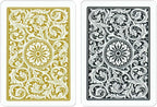 Copag 1546 Design - Juego de cartas 100% de plástico, tamaño de póquer (estándar) negro/dorado (índice jumbo, 1 juego)
