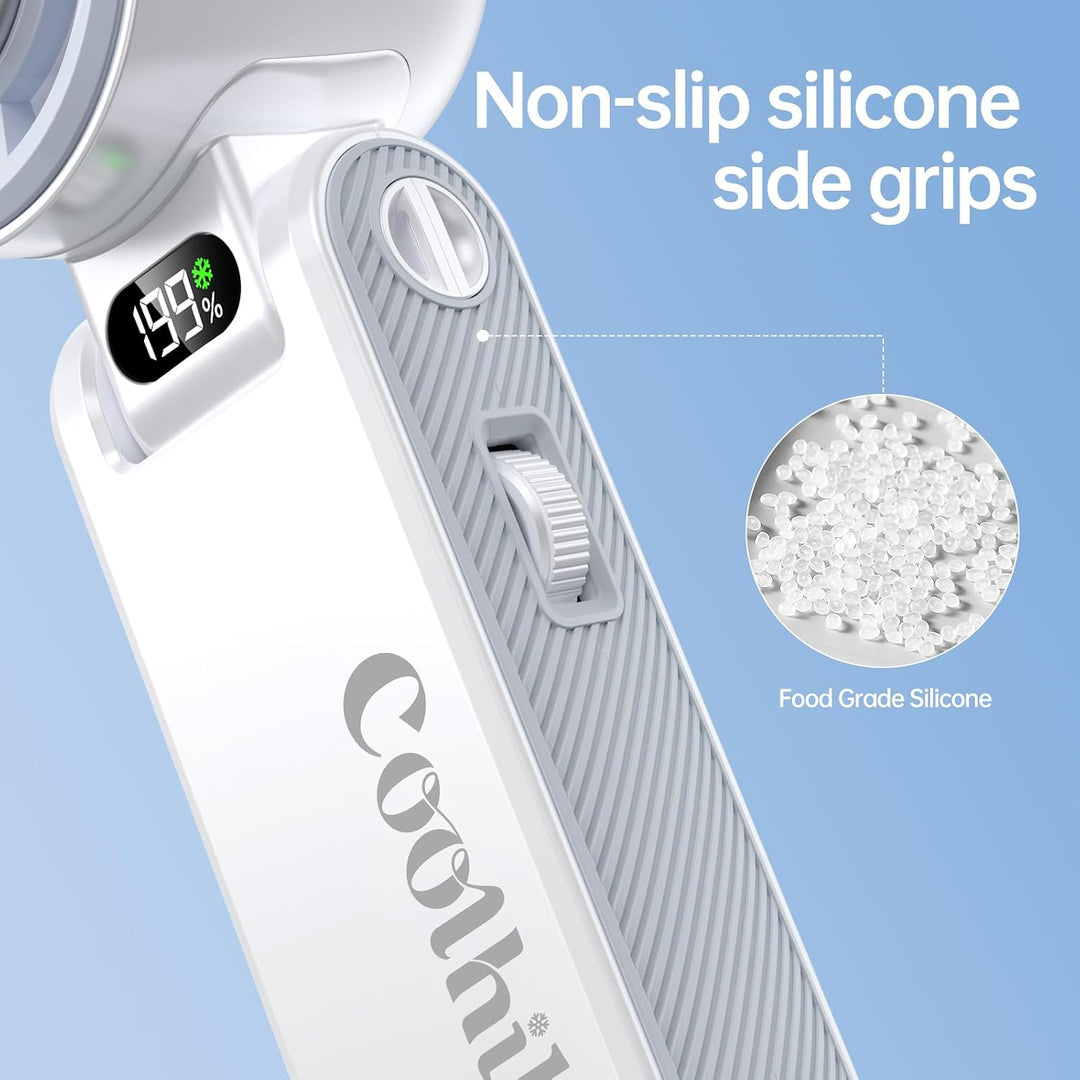 Coolhill Ventilador portátil de mano con enfriamiento Turbo 5500mAh...