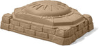 Step2 Caja de arena natural juguetona, mesa sensorial de actividades para niños, juguetes de verano al aire libre, tapa incluida, para niños pequeños de 1 año en adelante