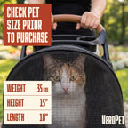 Cochecito para mascotas para perros y gatos pequeños, cochecito plegable para mascotas con malla transpirable, cesta de almacenamiento y soporte para tazas, cochecito ligero para perros de 4 ruedas