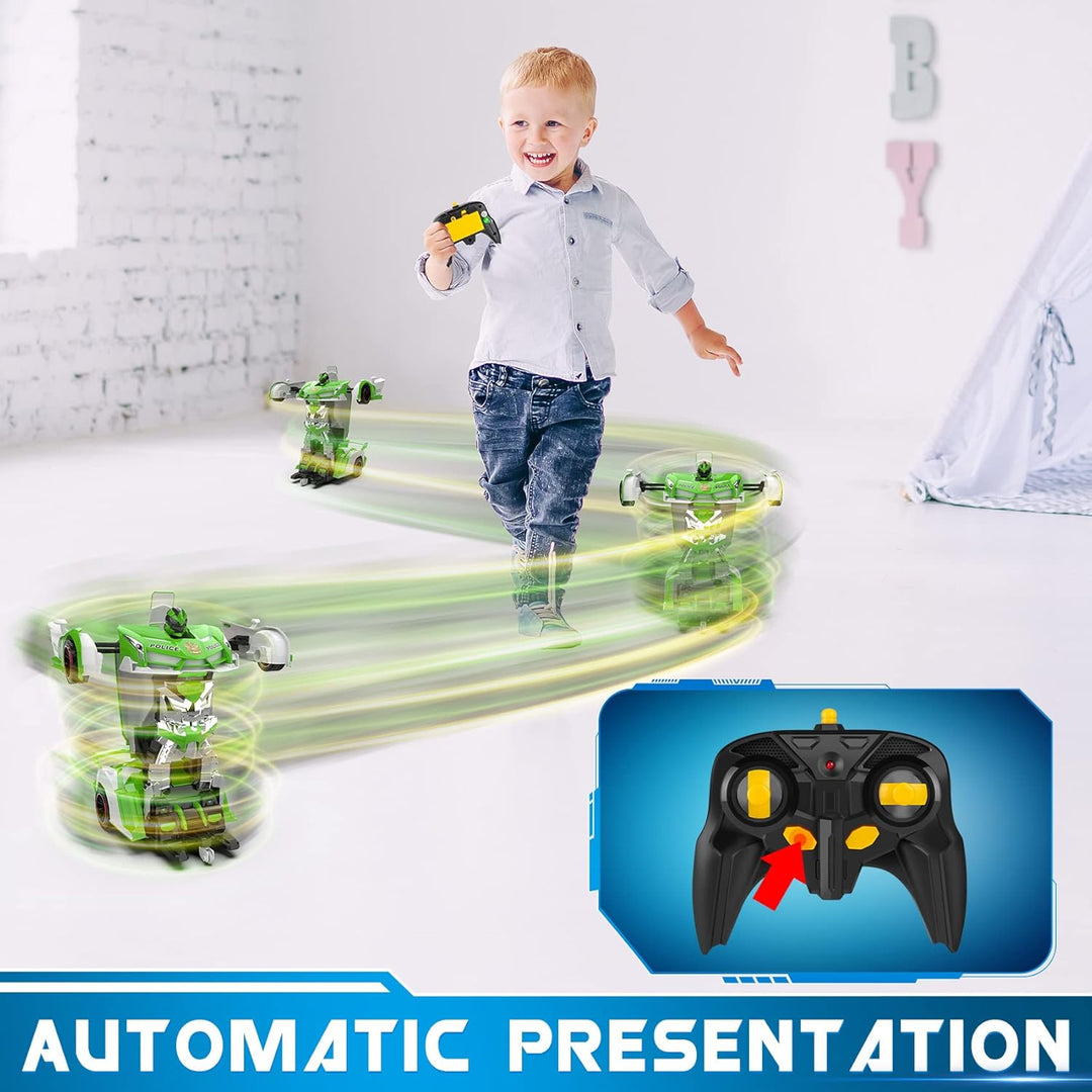 FDJ Coche de Control Remoto - Transform RC Cars, Coche RC de Derrap...