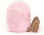Jellycat Peluche de comida de malvaviscos rosa y blanco