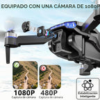 FPV Drone con cámara 1080P – Liquidación! Mini dron RC plegable con funda de transporte, 2 baterías, selfie gesto, retención de altitud, despegue/aterrizaje con una tecla, giros 3D, adultos y niños - solo $25.99