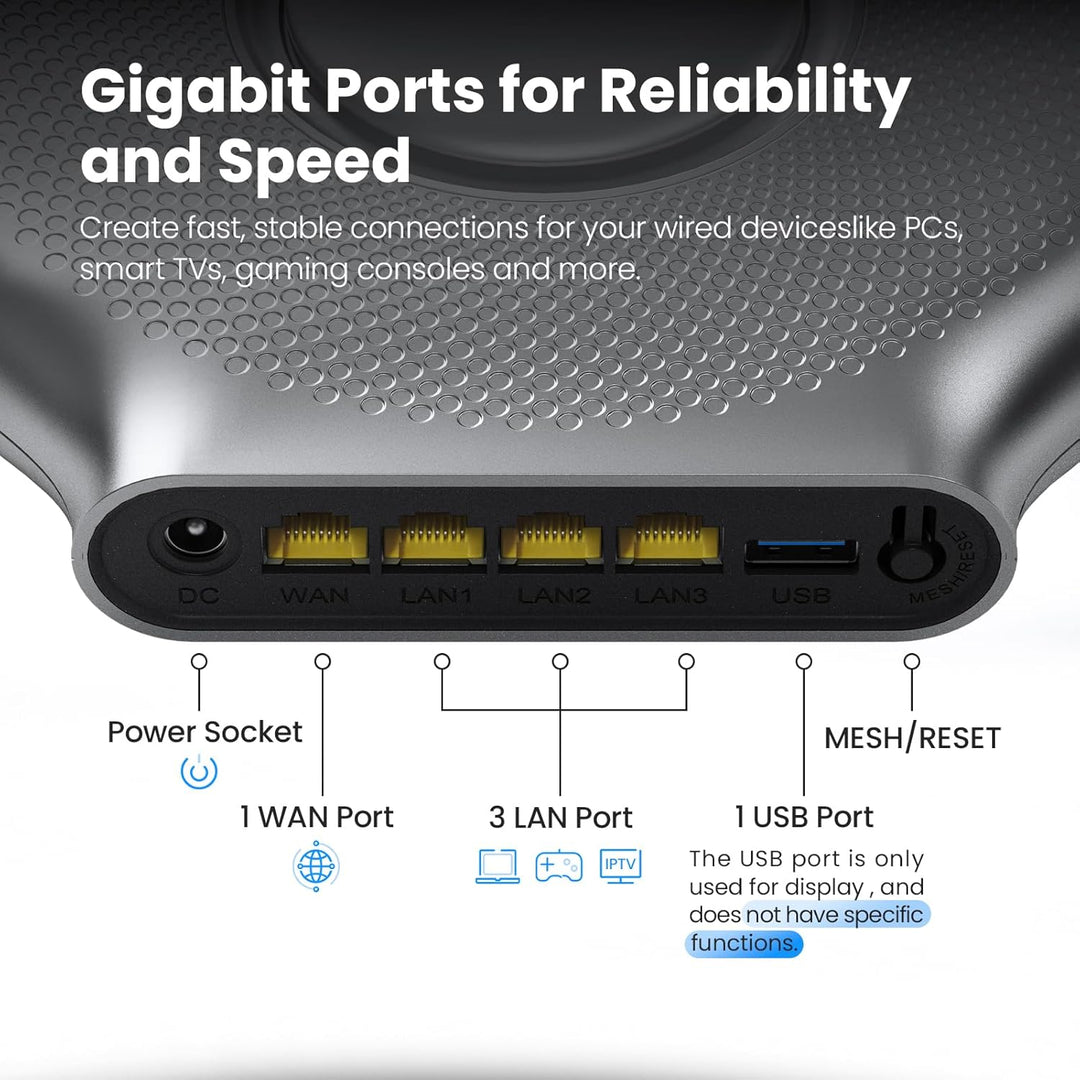 Tongyu AX3000 WiFi 6 Router para juegos y transmisión, enrutador VP...