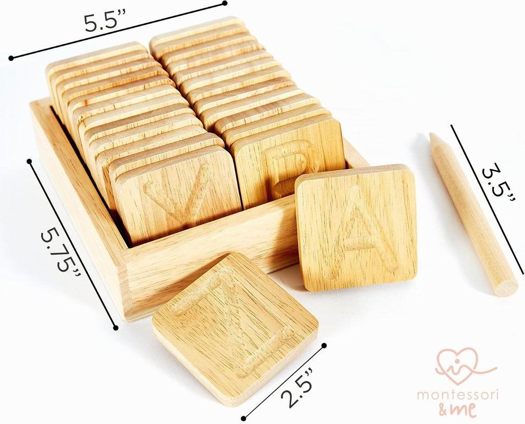 Tableros de madera para trazado del alfabeto - Formación de letras