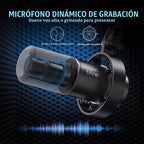 FIFINE Mezclador de audio para juegos y paquete de micrófono dinámico XLR/USB, mezclador RGB de 4 canales para transmisión con interfaz de micrófono XLR, alimentación fantasma de 48V para juego, voz