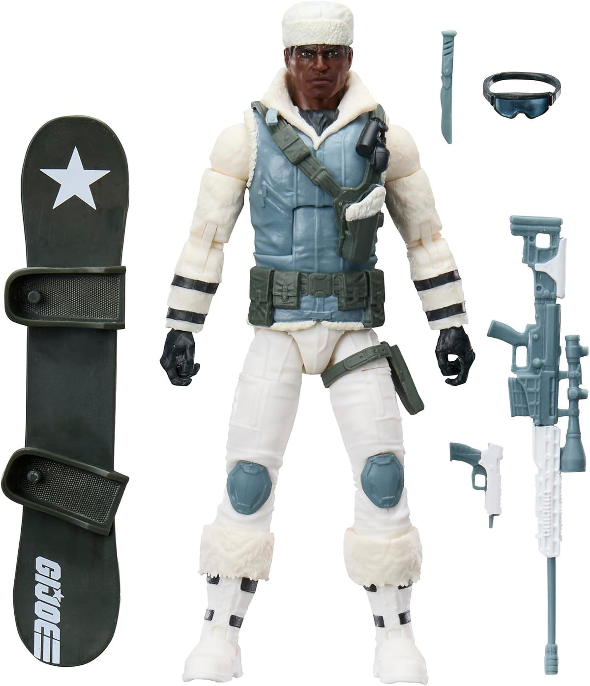 G.I. Joe Classified Series #207, Clifton Iceberg Nash, juego de figuras de acción coleccionables de 6 pulgadas con 6 accesorios