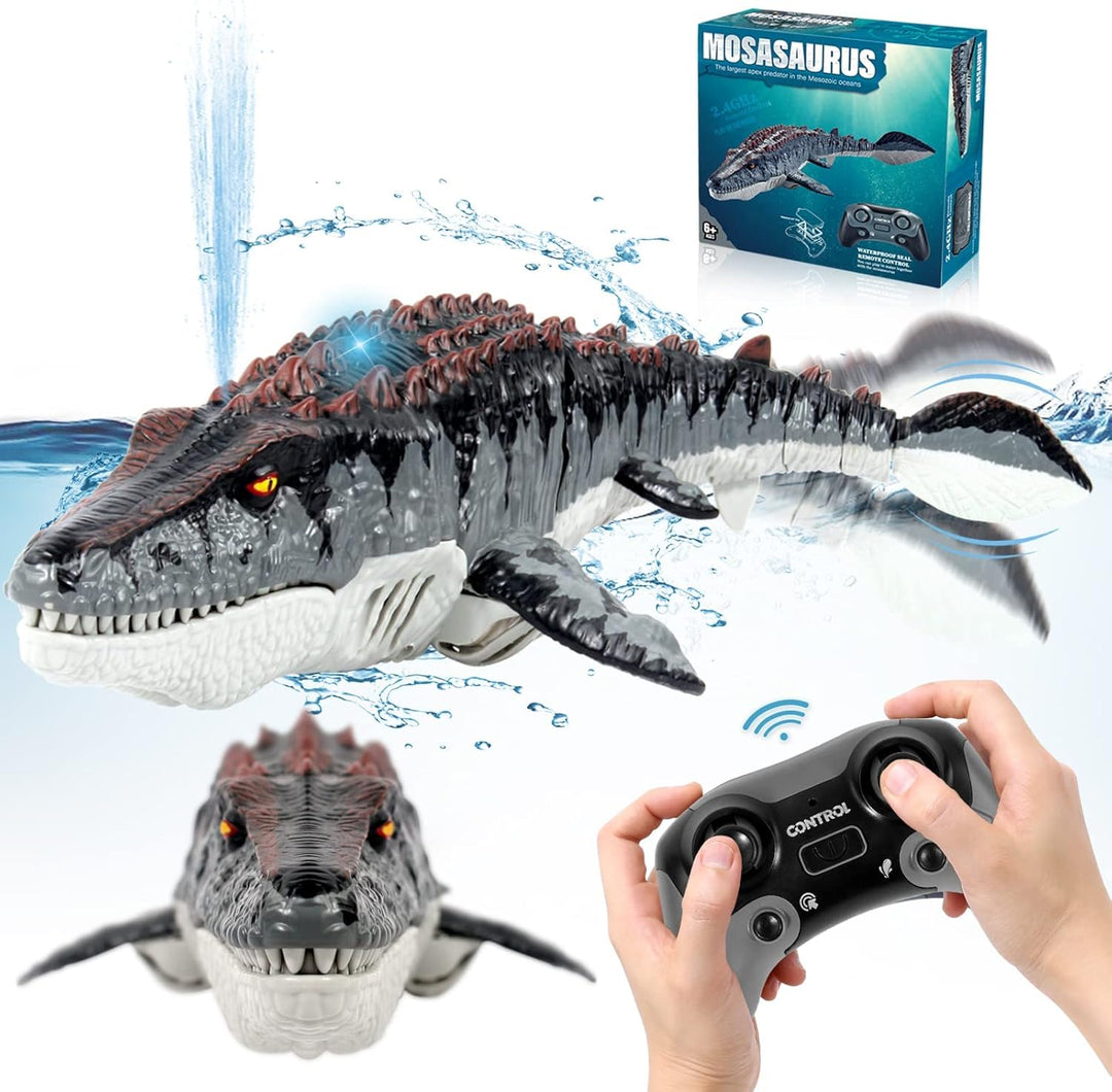 fromeasy Mosasaurus - Juguetes de dinosaurio mejorados, juguete de...