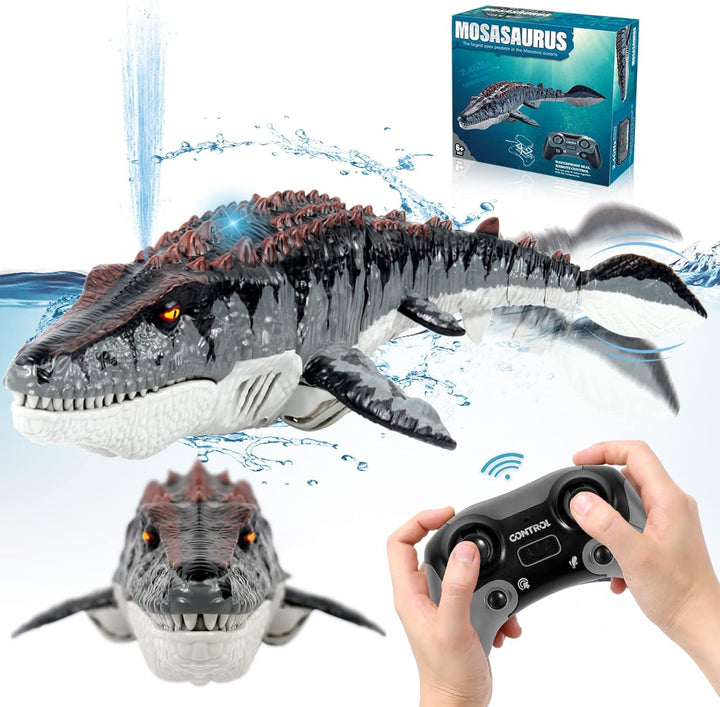 fromeasy Mosasaurus - Juguetes de dinosaurio mejorados, juguete de...