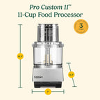 Cuisinart Cuisinart Pro Custom 11 - Procesador de alimentos apto para