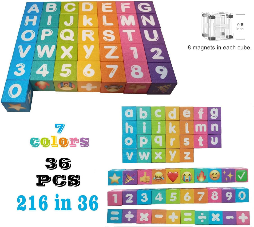 Letras magnéticas portátiles bloques magnéticos del