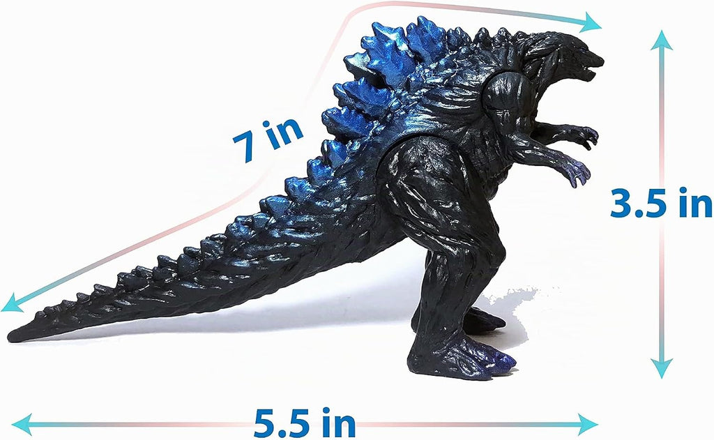 Godzilla Toys - Juego de 8 figuras de acción articuladas para cumpleaños infantiles 2019, Rey de los Monstruos Ardiente Heisei Mecha Ghidorah, paquete de plástico mini dinosaurio Playsets para tortas