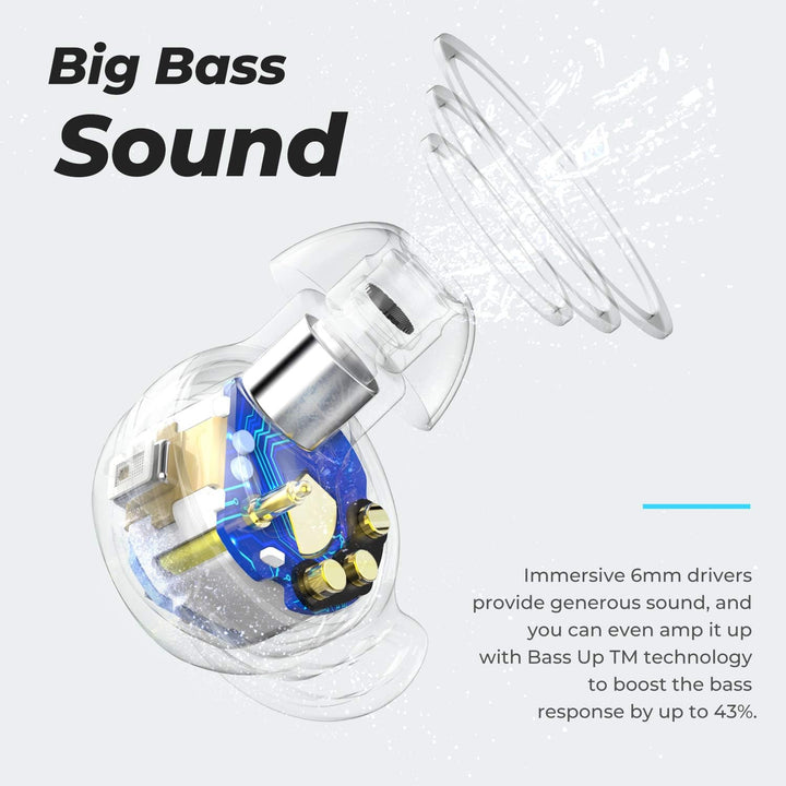 Auriculares inalámbricos Tribit, 110 horas de reproducción Bluetoot...