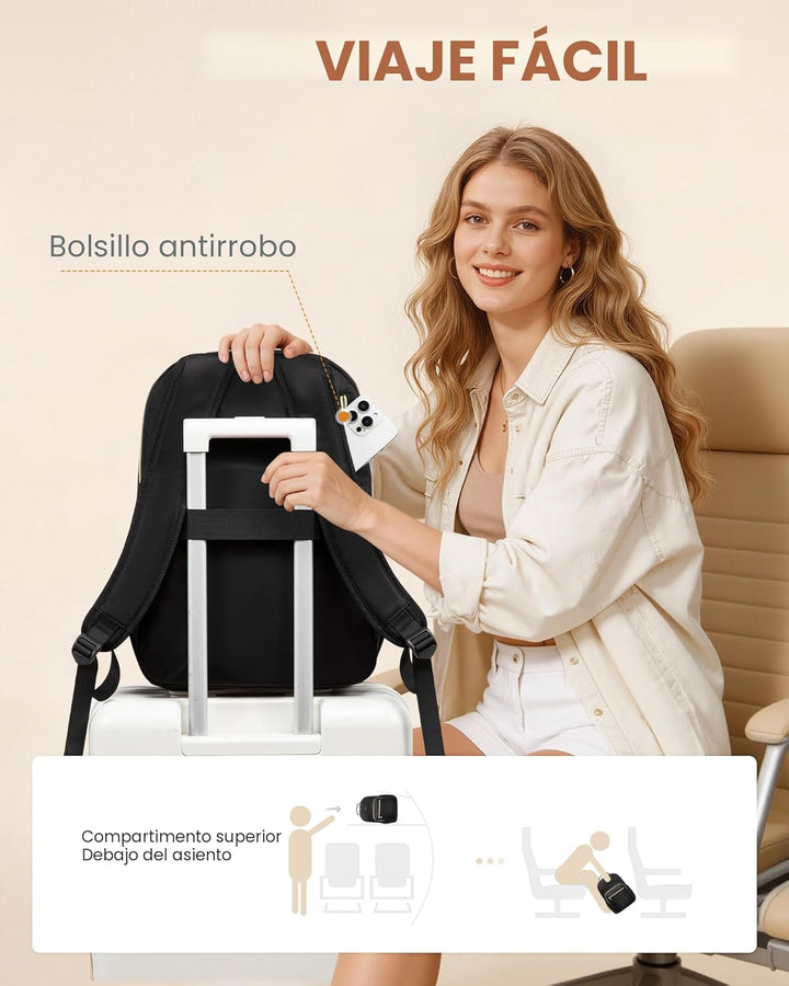 LOVEVOOK Mochila para laptop para mujer con soporte gigante para va...