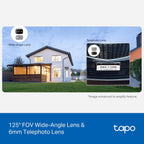 Tapo Cámara de seguridad de 2K 3MP con lente dual para interiores\/...