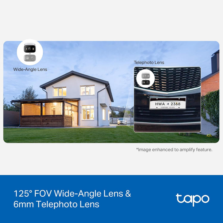 Tapo Cámara de seguridad de 2K 3MP con lente dual para interiores\/...