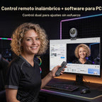 EMEET Cámara web 4K de doble cámara Piko para transmisión, gran angular y