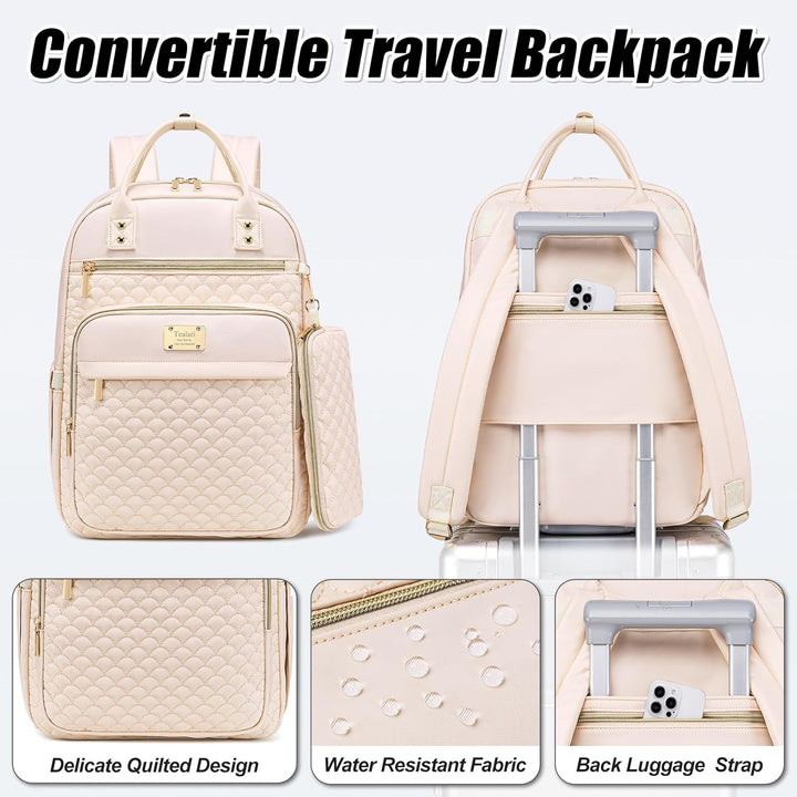 Mochila Tealari para laptop para mujeres, mochila para laptop de 15...