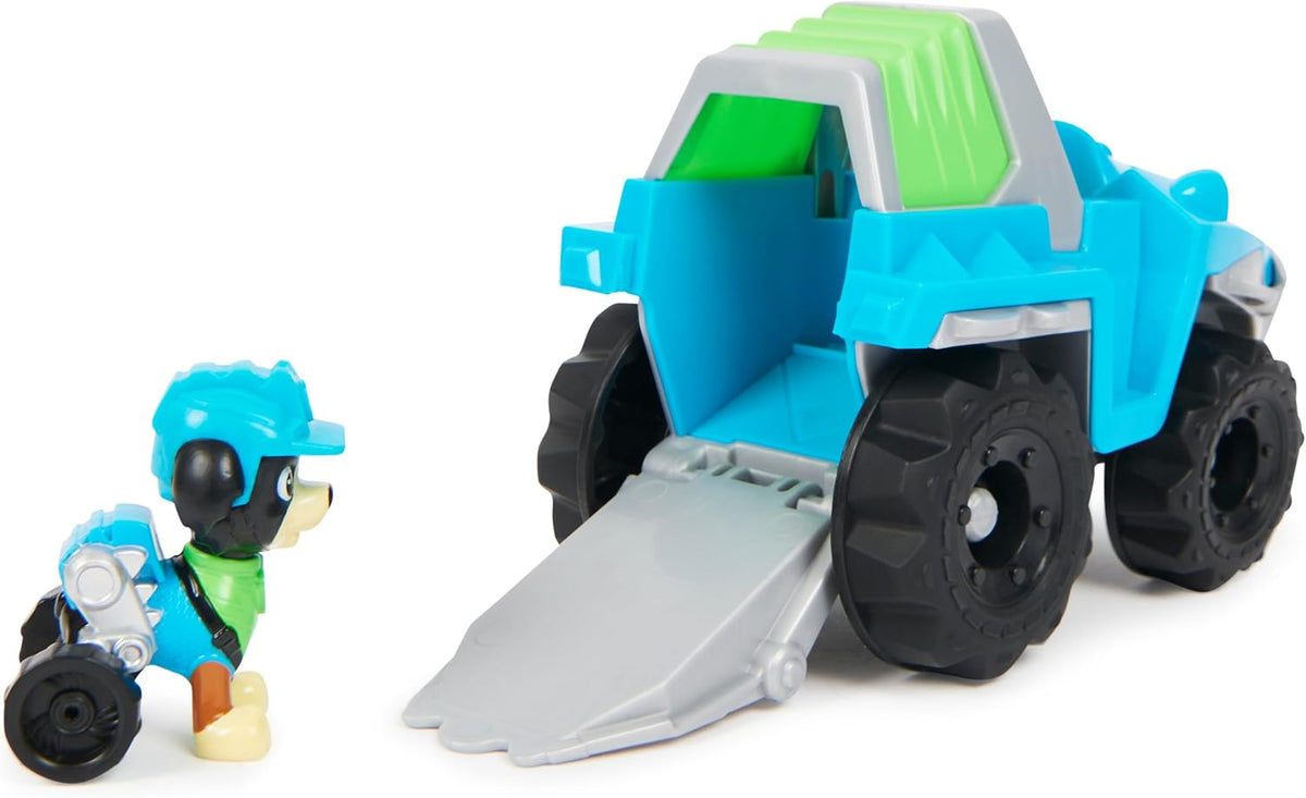 Paw Patrol, Vehículo de Rescate de Dinosaurios de Rex con Figura de Acción Coleccionable, Juguetes para Niños a partir de 3 Años