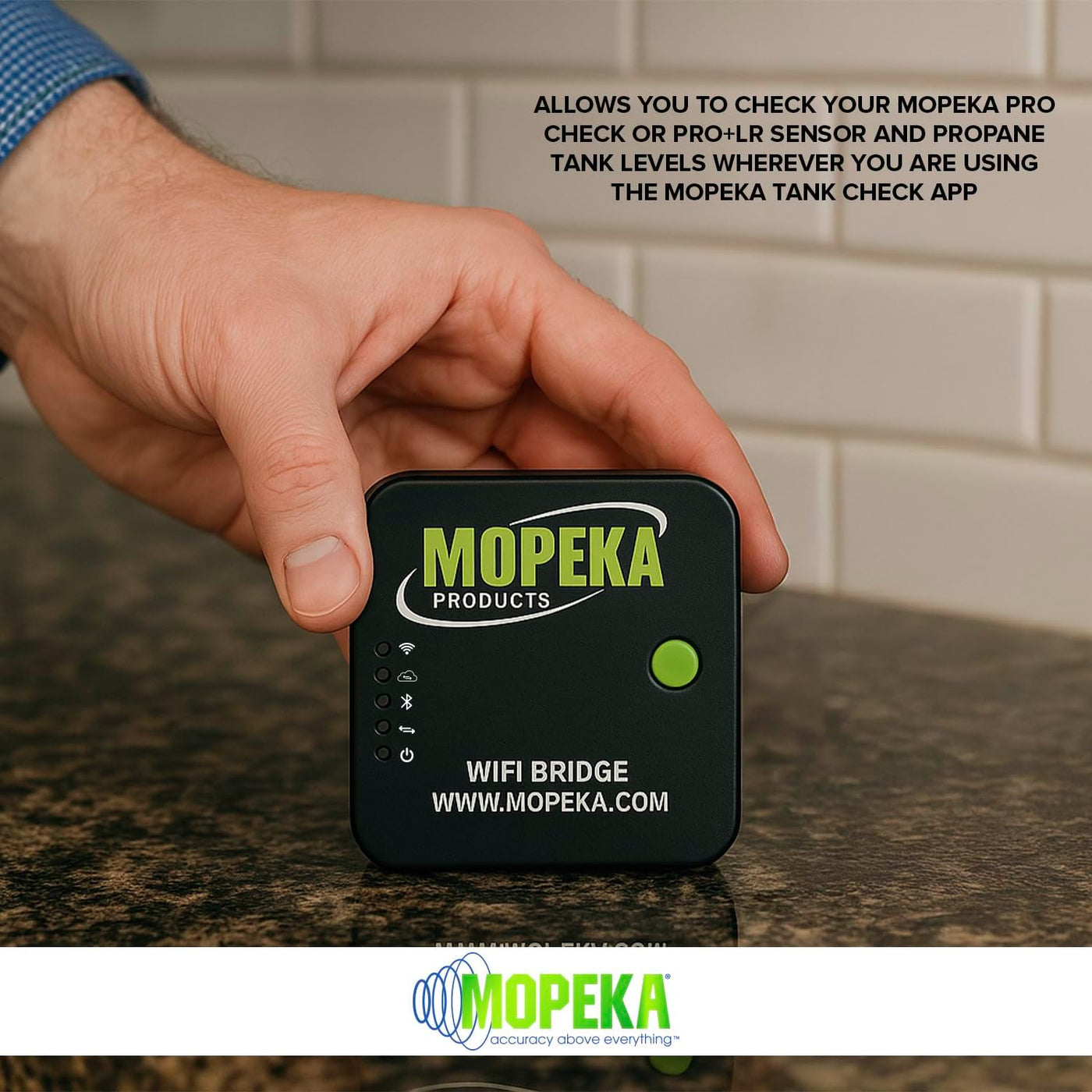 Mopeka Puente de enrutador Bluetooth/WiFi de verificación