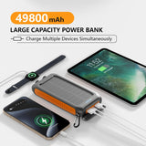 Cargador solar Banco de energía 49800mAh Cargador de teléfono solar...