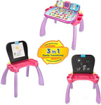 VTech Escritorio de actividades Touch y Learn (embalaje sin frustraciones), morado