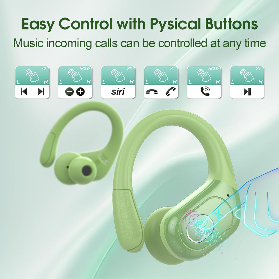 Aptkdoe Auriculares inalámbricos Bluetooth 5.4 de 75 horas para dep...