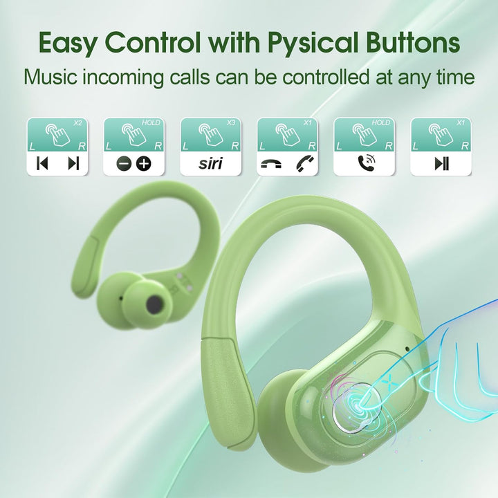 Aptkdoe Auriculares inalámbricos Bluetooth 5.4 de 75 horas para dep...