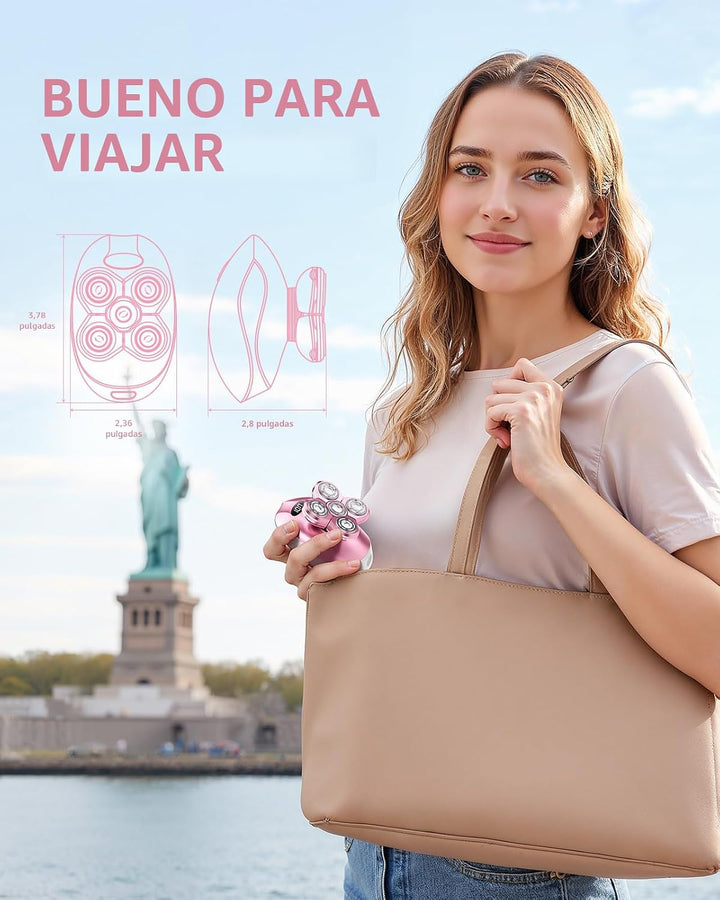 Maquinilla de afeitar eléctrica para mujer, 5 en 1, multifuncional,...