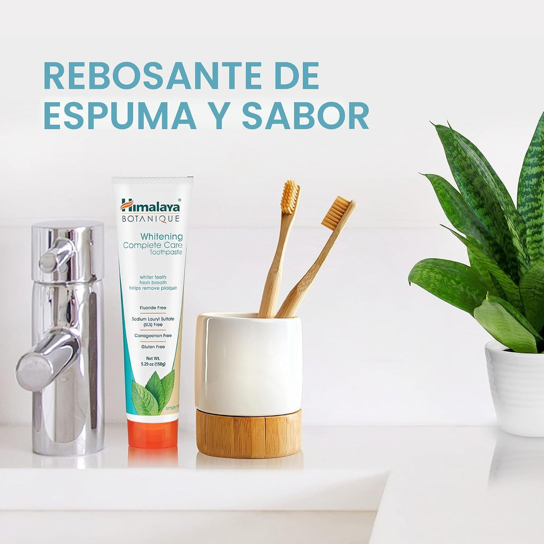 Himalaya Botanique Pasta dental blanqueadora de cuidado completo, b...