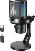 MAONO Micrófono inalámbrico para juegos DM40 Pro USB para PC