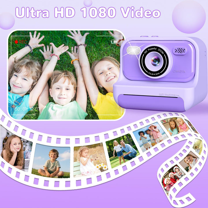 Cámara de impresión instantánea para niños, cámara instantánea para...