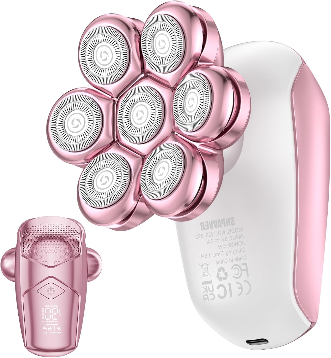 SHPAVVER Maquinillas de afeitar eléctricas para piernas de mujer: a...