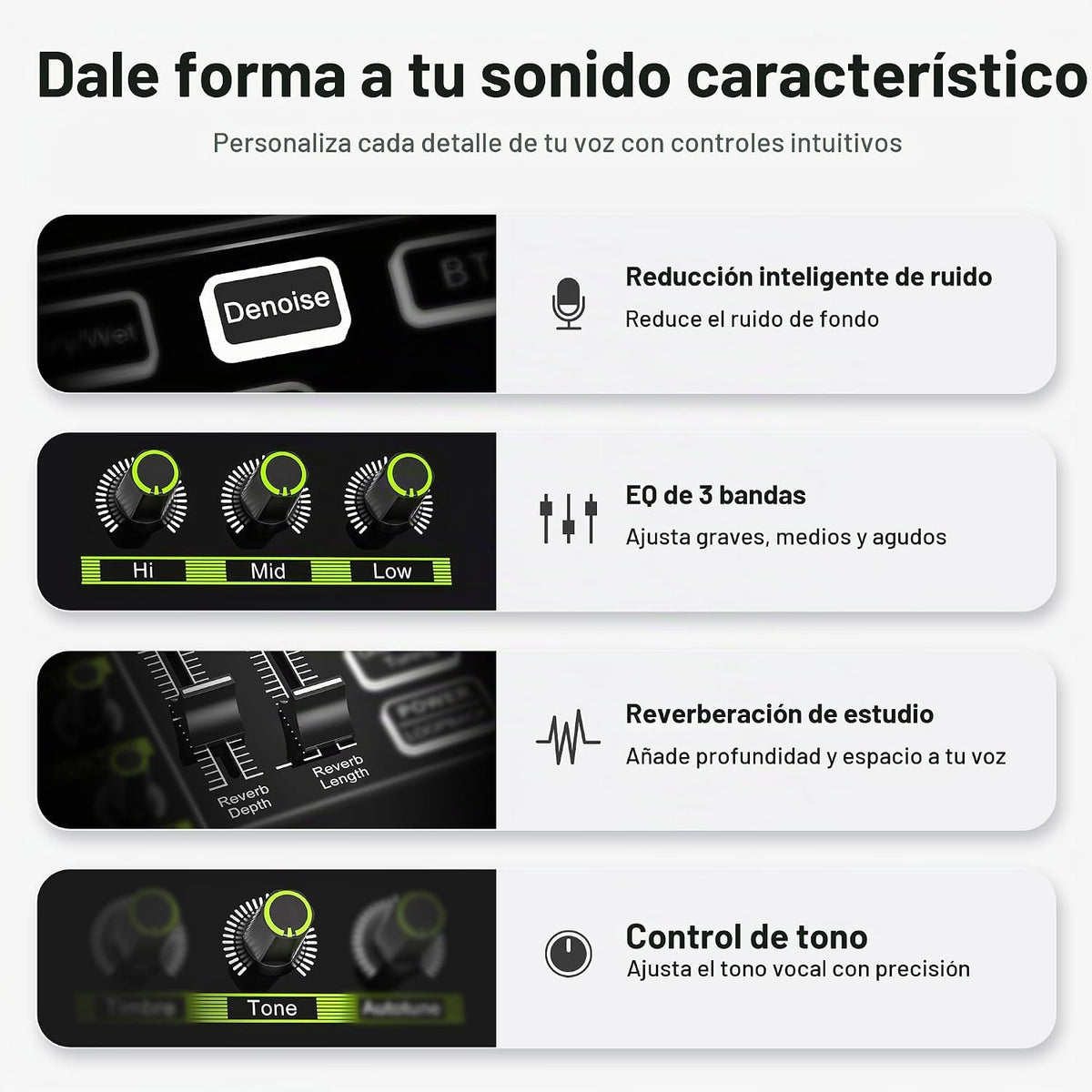 TENLAMP G10 Creator Audio Mixer Bundle con micrófono para streaming