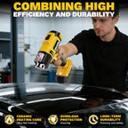 Pistola de calor inalámbrica compatible con batería Dewalt de 20 V, pistola de soldadura de calentamiento rápido de 350 W con luz LED, temperatura variable de 122 ℉ a 1022 ℉ con 5 boquillas