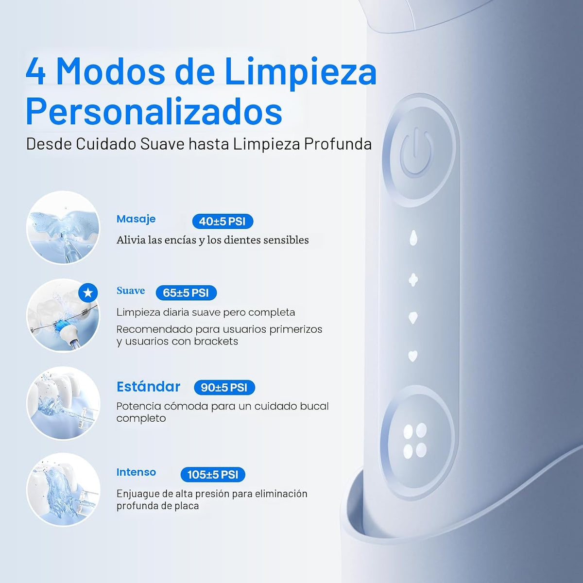 usmile C10 Hilo dental portátil \u2013 Apto para viajes, batería de...