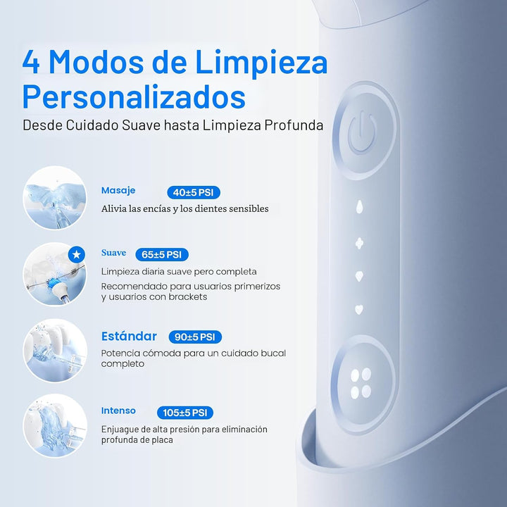 usmile C10 Hilo dental portátil \u2013 Apto para viajes, batería de...