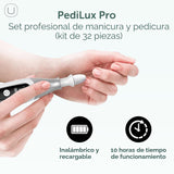 Kit Profesional de Manicura y Pedicura PediLux Pro, Juego de Lima d...