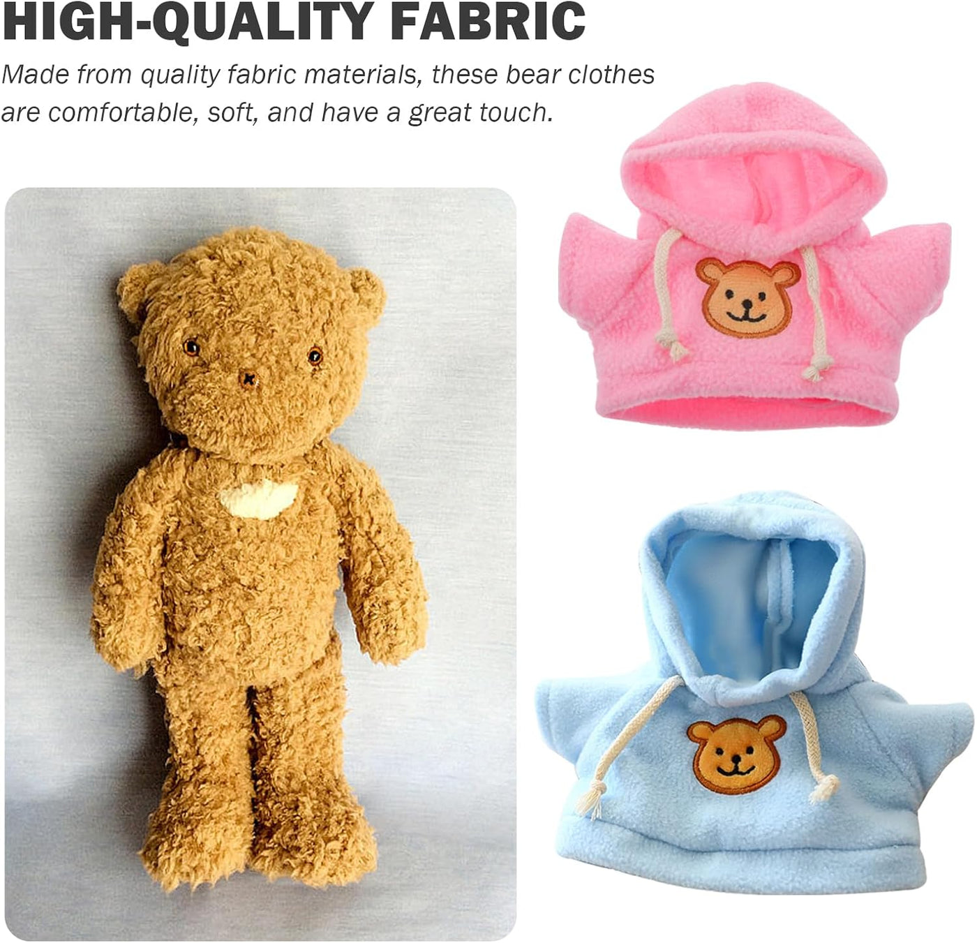 Ropa de oso para osos de peluche de 6 a 8 pulgadas 2