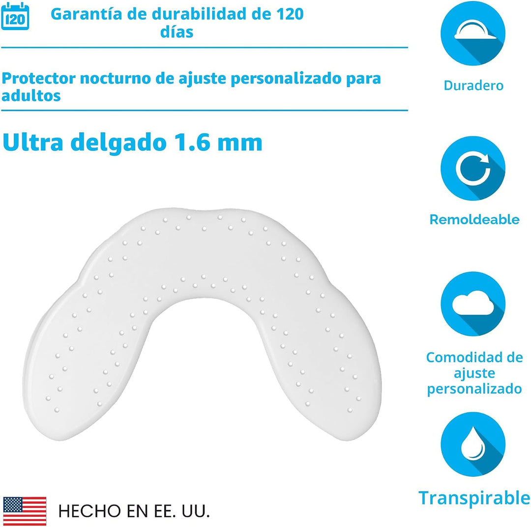Protector dental de noche Sova con estuche, para bruxismo, TMX, dol...