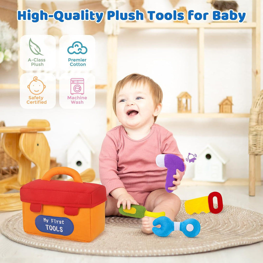 My First Tools Box, herramientas sensoriales suaves para juguetes de bebé