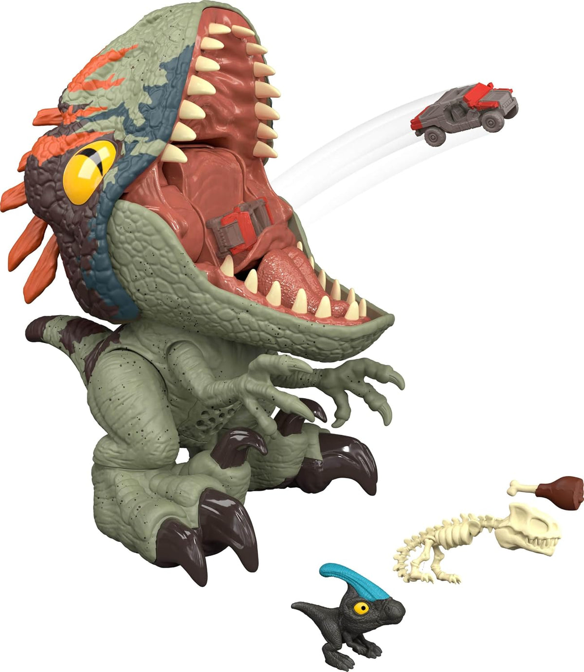 Mattel Jurassic World Rebirth - Figura de velociraptor feroz
