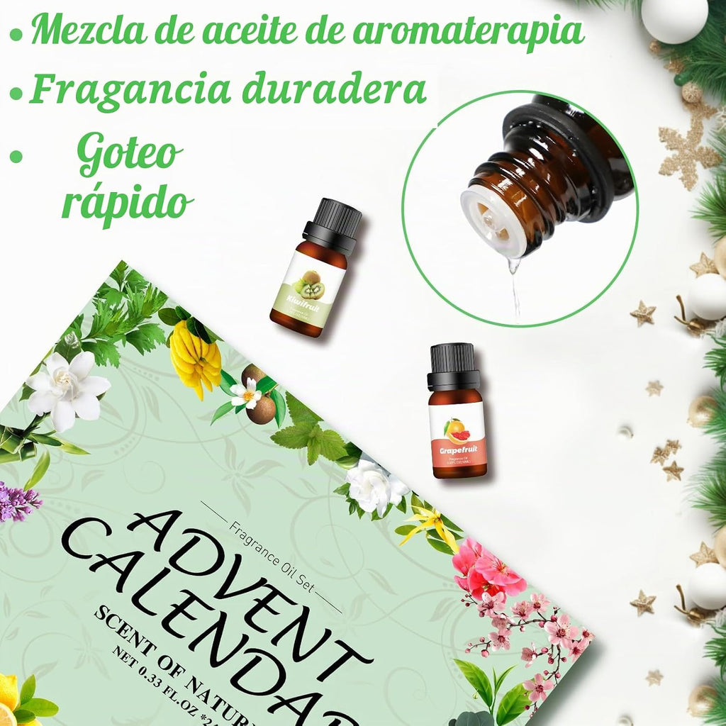 Calendario de Adviento de aceite aromático 24 piezas 2026 para