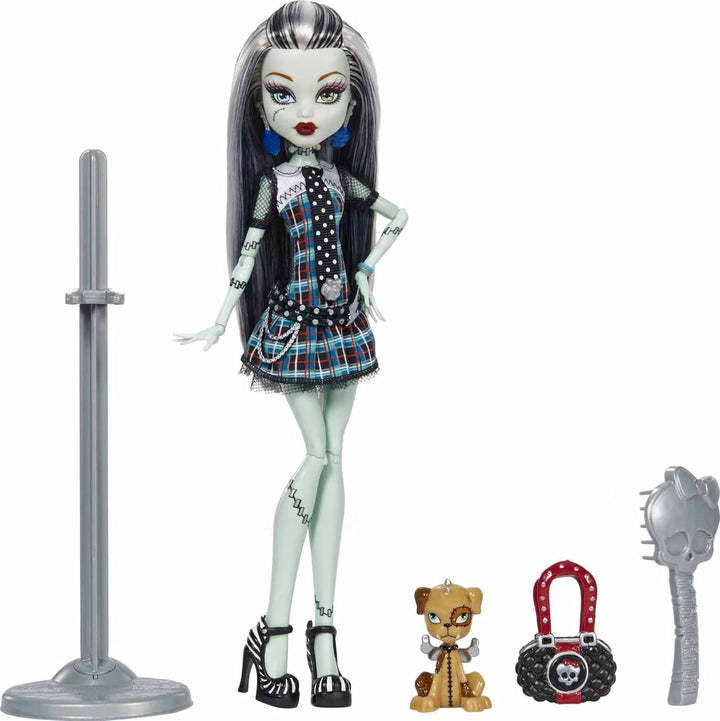 Muñeca de reproducción Monster High Frankie Stein con moda y zapato...