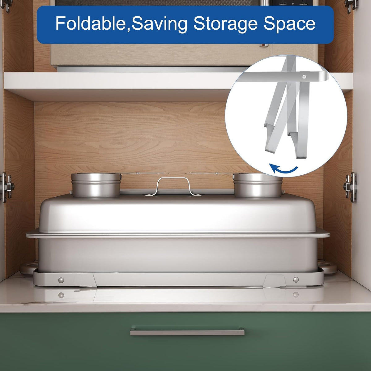 HARDURA - Juego de platos para bufé, 4 paquetes, 9.5 cuartos de galón